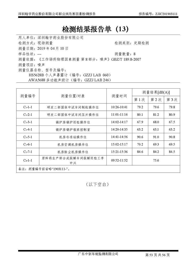 _深圳尊龙凯时-人生就是搏药业股份有限公司南山定期检测报告_页面_53